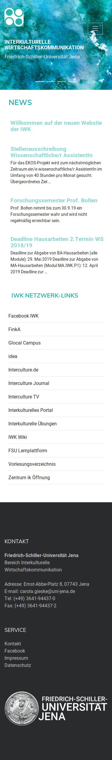 IWK Jena - Interkulturelle Wirtschaftskommunikation